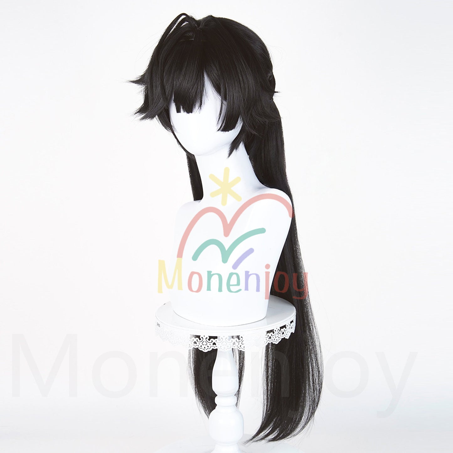 Monenjoy　アークナイツ　エンドフィールド　 チェン・センユー　 ウィッグ　長83cm　カツラ　コスプレ道具　耐熱ウィッグ MONENJOY