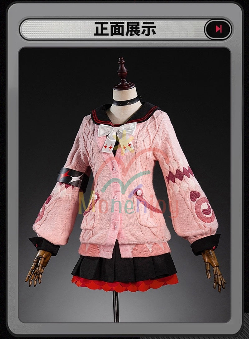 売り切れ次第終了・再入荷なし　Monenjoy　ゼンレスゾーンゼロ　浮波柚葉　コスプレ衣装　　セーラー服　Ukinami Yuzuha　怪啖屋　ミニスカート　狸の尻尾　本物の狸　かまちー追加　イベント　おもちゃ　狸　セーターコート　