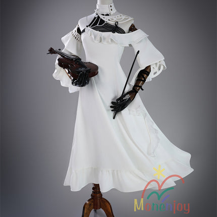 Monenjoy　鳴潮　フローヴァ　白色　洋服　ワンピース　コスプレ衣装　ワンピース　礼服　コスチューム　イベント