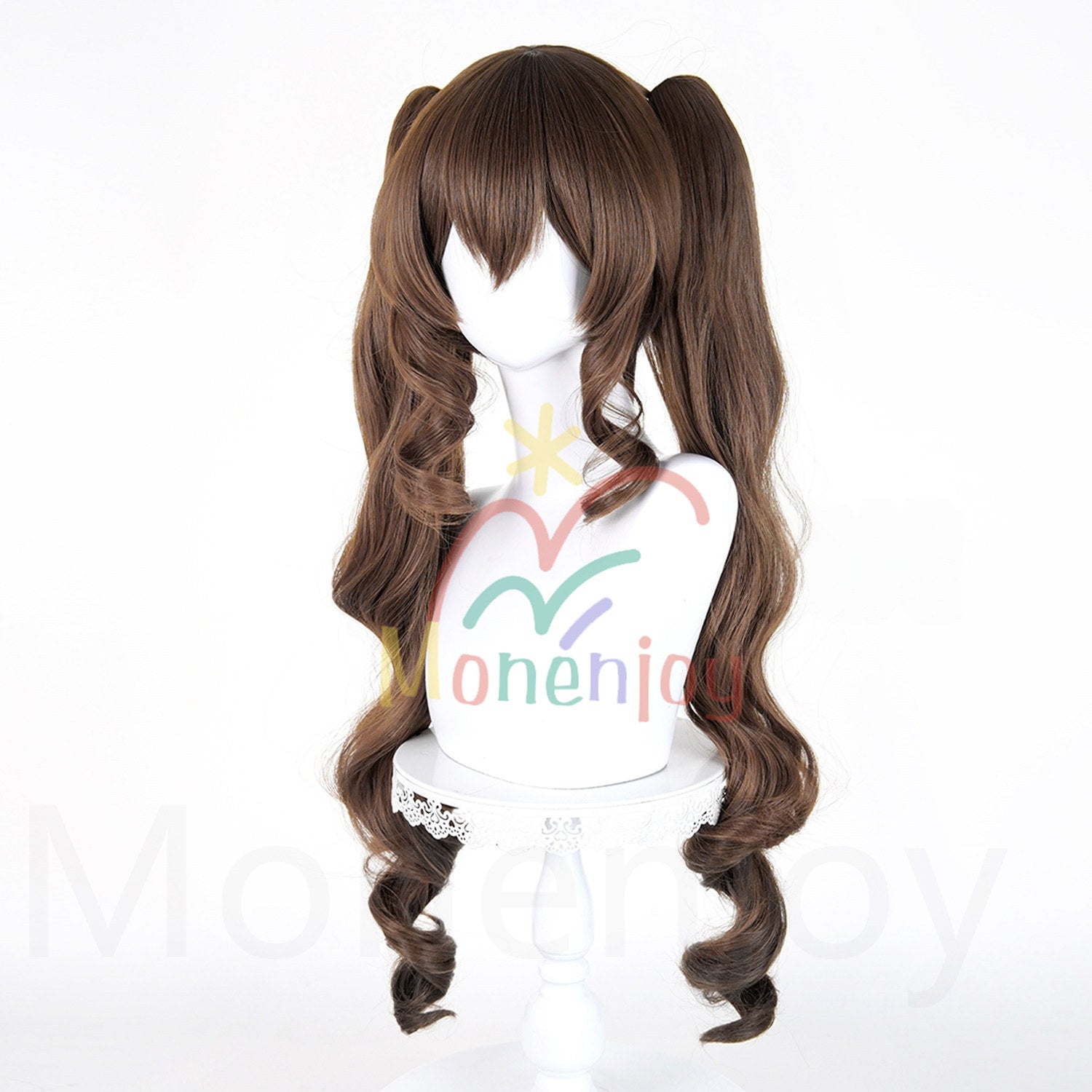 Monenjoy　アークナイツ　 エンドフィールド　ギルベルタ　ウィッグ　カツラ　ふんわりヘア　コスプレ道具　ツインテール MONENJOY