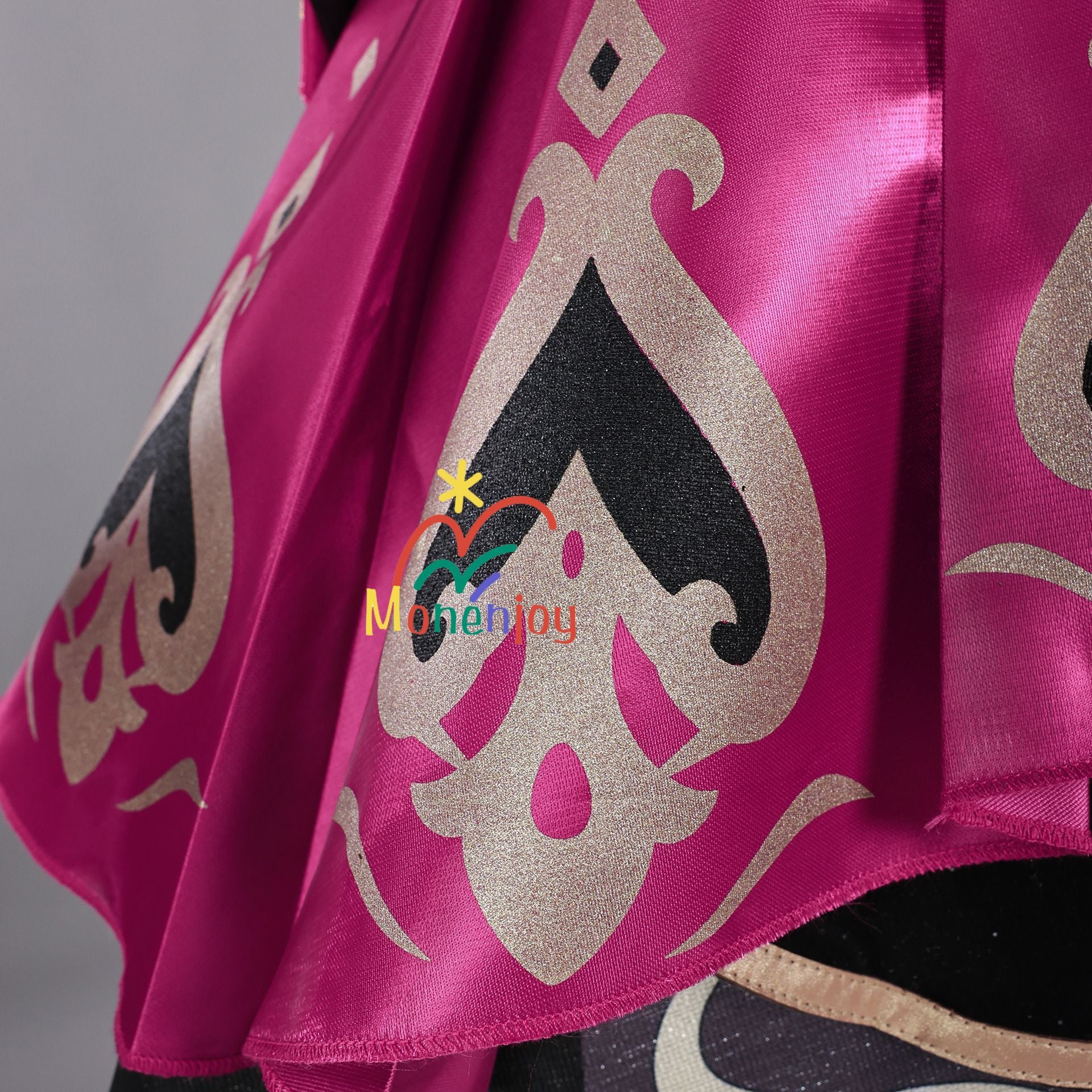 Monenjoy 原神　エスコフィエ　コスプレ衣装　 Escoffier　コスチューム　ワンピース　洋服　帽子付　3d樹脂アクセサリー　G1199 - Monenjoy