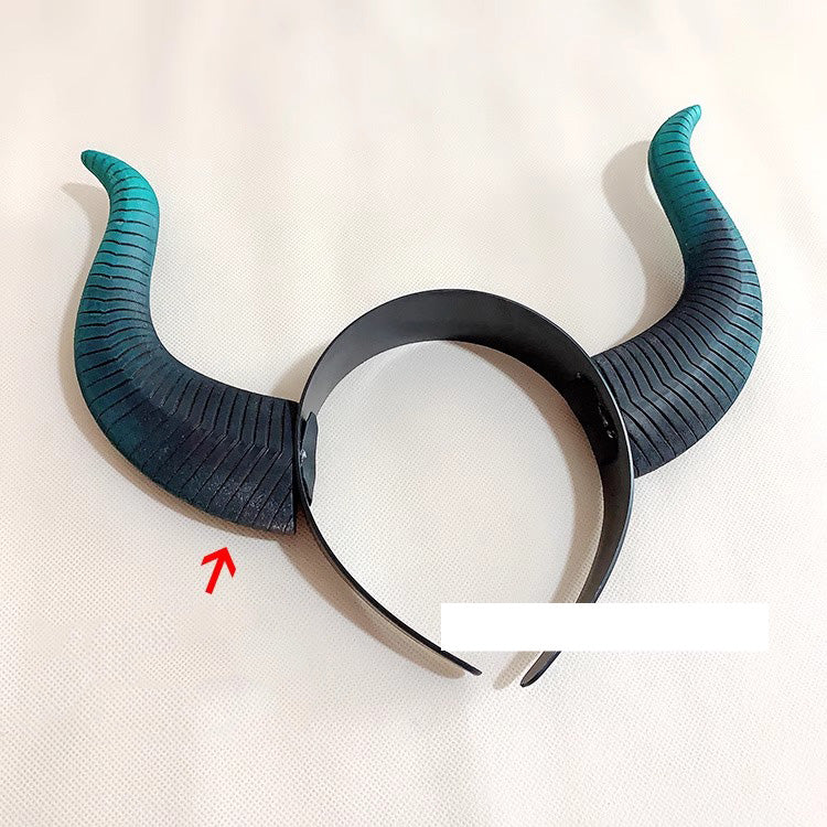 Monenjoy ツイステ コスプレ道具　マレウスの角 ドラゴン 髪飾り ツノ カチューシャ PU製　マレウス・ドラコニア 撮影道具　コスチューム　イベント　仮装　ハロウィン　学園祭　 - Monenjoy