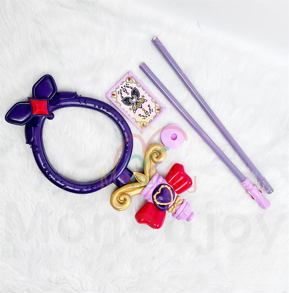 Monenjoy　名探偵プリキュア 森亜 るるか　キュアアルカナ・シャドウ 魔法杖　150cm　コスプレ道具　PLA材質　レプリカ　怪盗団ファントム　ハロウィン MONENJOY