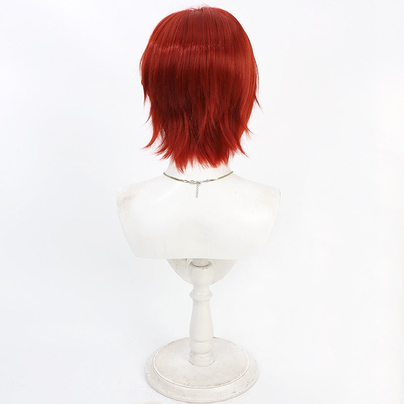 Monenjoy ディズニーツイステッドワンダーランド リドル コスプレウィッグRiddle リアル  鬘　 ツイステ 　カツラ　イベント 耐熱 ヘアアイロンOK