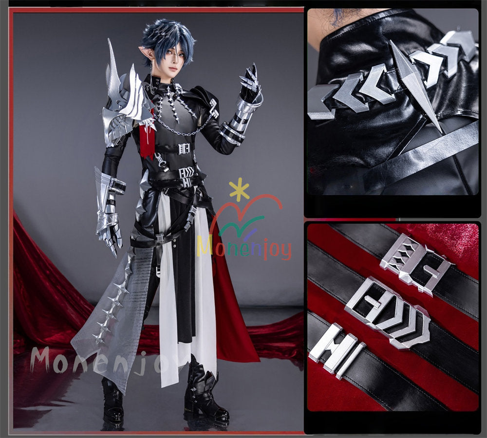 Monenjoy　アークナイツ　ズオ・ラウ　 無息破局ver　コスプレ衣装 左乐 Zuo Le　人工革とストレッチ生地選択　　 Arknights コスチューム　 MONENJOY