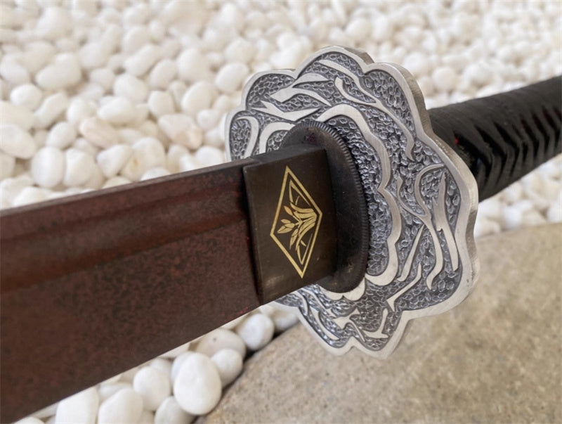 Monenjoy SEKIRO: SHADOWS DIE TWICE 隻狼 不死斬り・拝涙 日本風 戦国時代 葦名一心　装飾品 103cm 汎用刀 仕上げ模造刀 レプリカ 和風 コスプレ道具 木刃 樹脂刃 工芸品  ソード ハロウィン