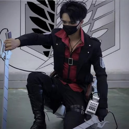 Monenjoy 進撃の巨人 立体機動装置 調査兵団 エレン・イェーガー コスプレ道具 1/1で立体化 PVC EVA ワイヤーの射出装置 道具 レプリカ 武器 花火大会 学園祭 ハロウィン 漫画 コスプレ 撮影道具 おもちゃ