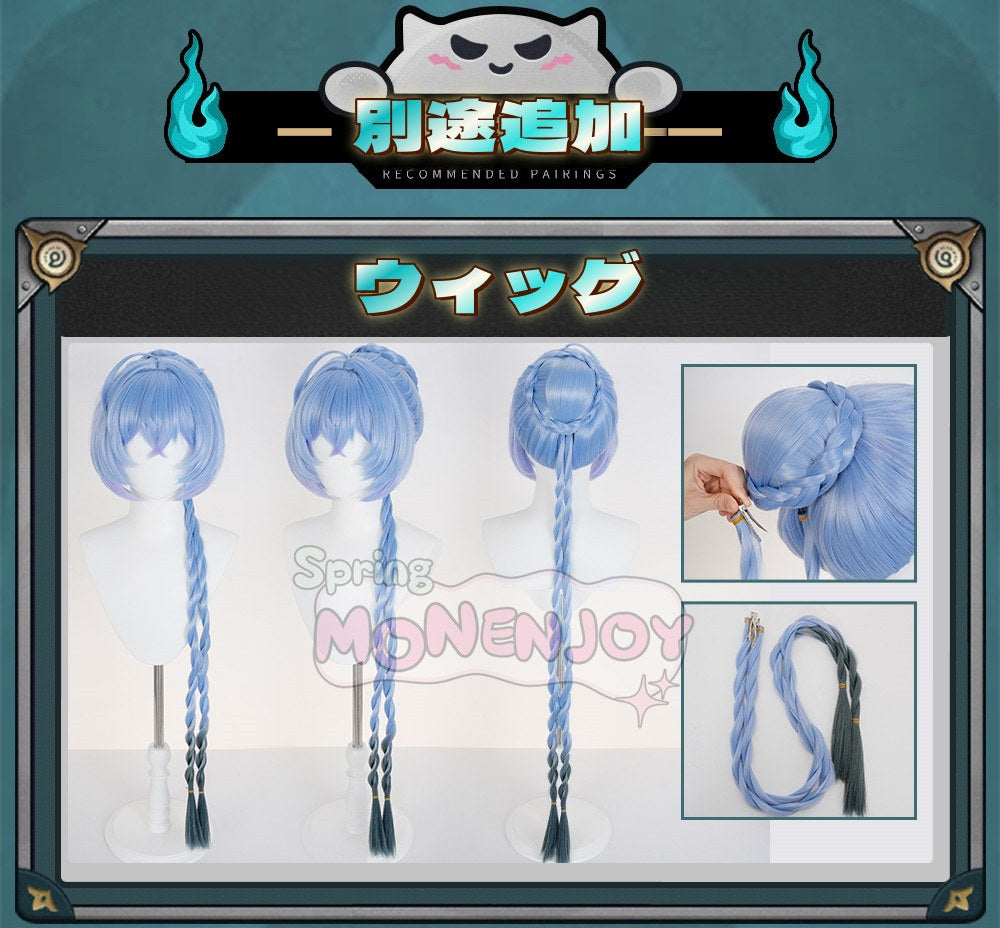 Monenjoy ゼンゼロ リュシア・エロウェン コスプレ衣装 金属パーツ 発光ギミック 鈴付き コスチューム