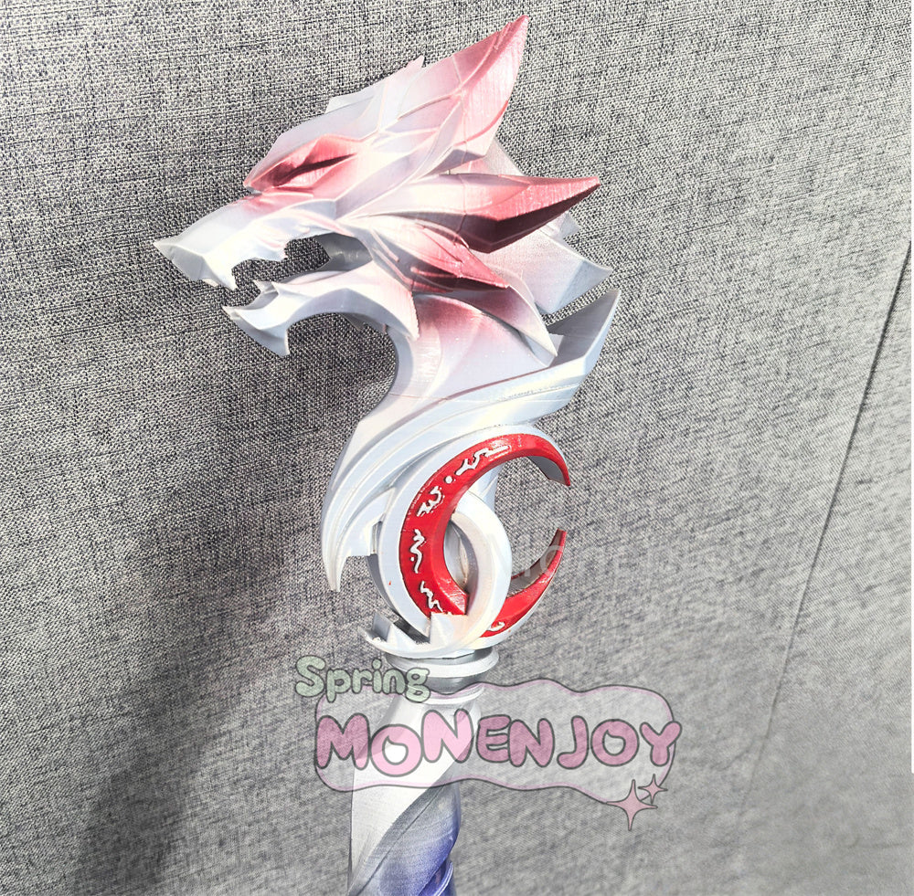 Monenjoy　崩壊スターレイル　不死途 コスプレ道具　PLA材質　110cm　法杖　ステッキ　しなず　二相楽園　武器モデル MONENJOY