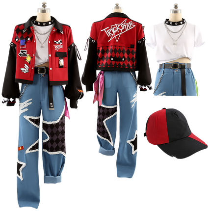 「受注製品」Monenjoy　あんさんぶるスターズ　Trickstar　氷鷹北斗 明星スバル 遊木真 衣更真緒　コスプレ衣装　礼服　舞台服 - Monenjoy