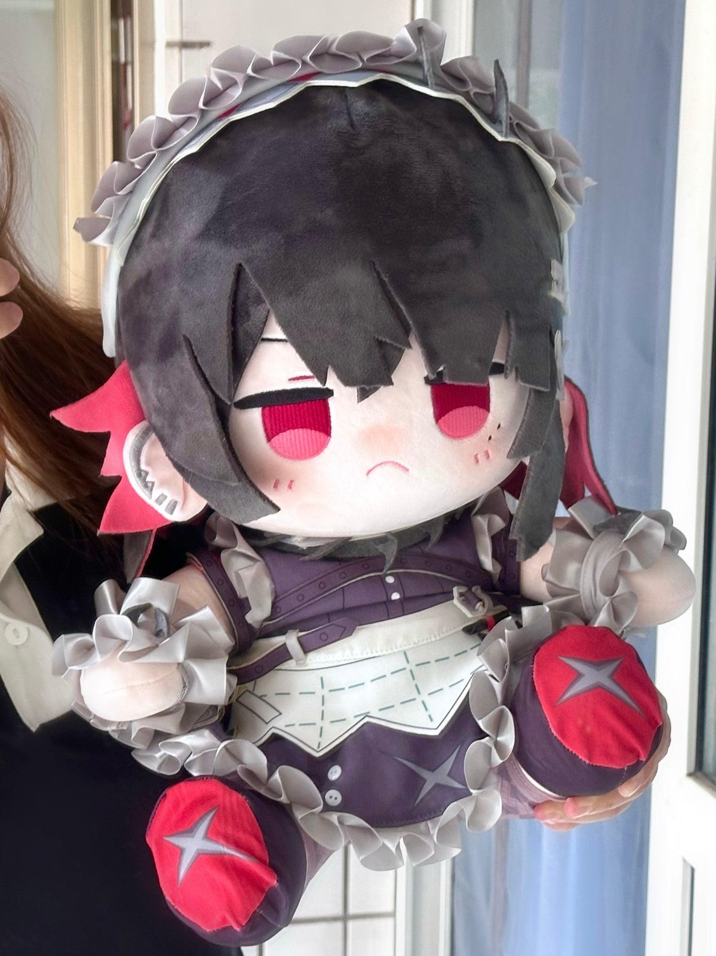 Monenjoy Zen-Zero Ellen Jo Body Pillow Cotton Doll, 40cm, Gift, Includes Tail, Accessories, and Interchangeable Clothes, Zen-Zero Zone Zero, Made to Order, Handmade in China 