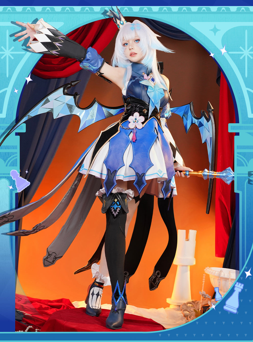 Monenjoy　崩壊スターレイル ケリュドラ　コスプレ衣装　 Cerydra　コスチューム　翼別途追加　ハロウィン　イベント　法杖が別途追加