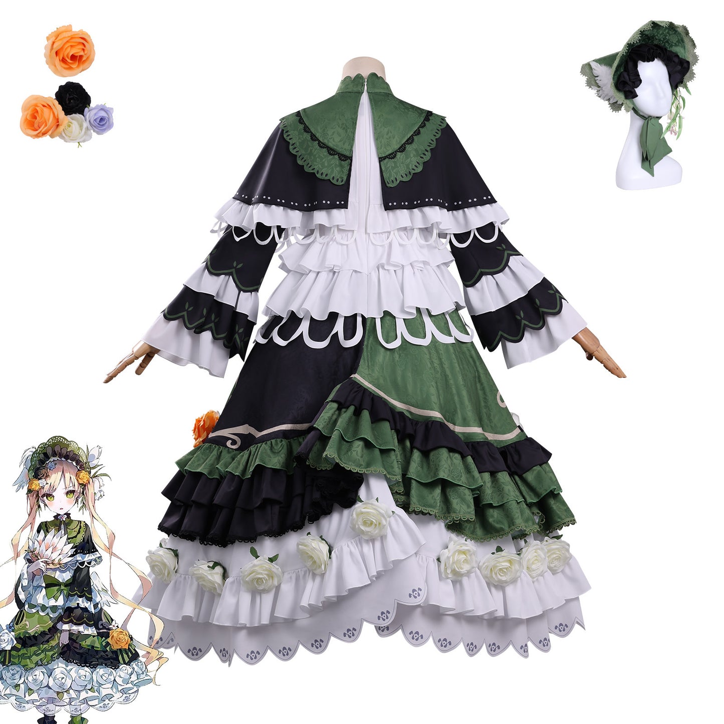 Monenjoy　魔法少女ノ魔女裁判 遠野ハンナ コスプレ衣装　イベント　コスチューム　ドレス　ワンピース MONENJOY