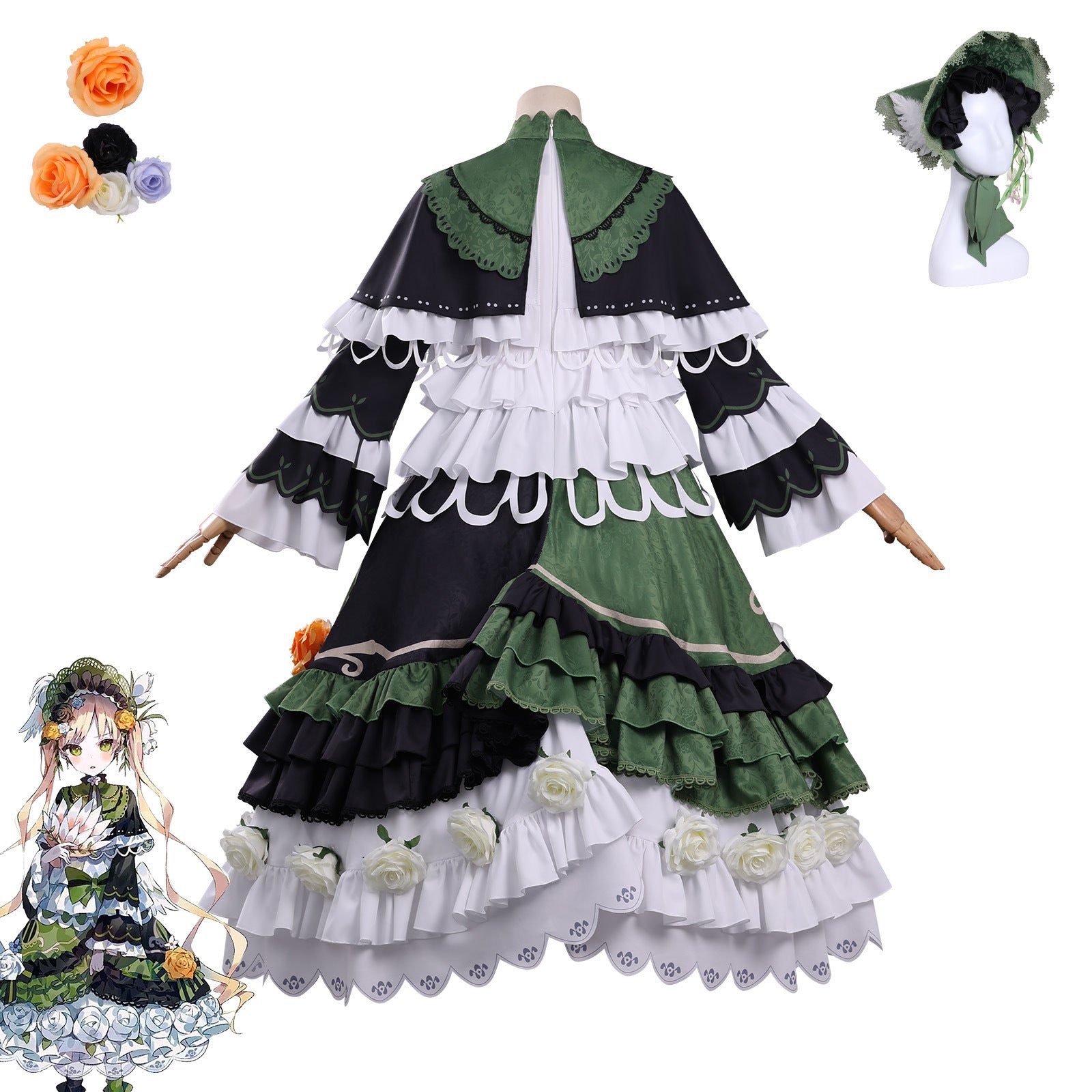 Monenjoy　魔法少女ノ魔女裁判 遠野ハンナ コスプレ衣装　イベント　コスチューム　ドレス　ワンピース MONENJOY