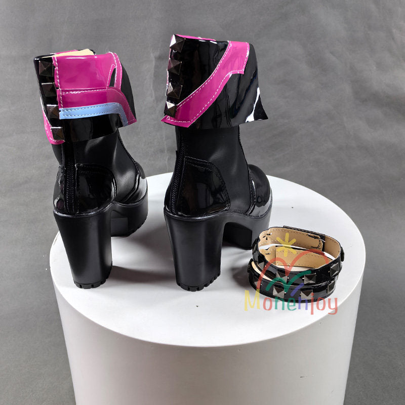 Monenjoy　アークナイツ：エンドフィールド　イヴォンヌ　ブーツ　シューズ　コスプレ道具　靴