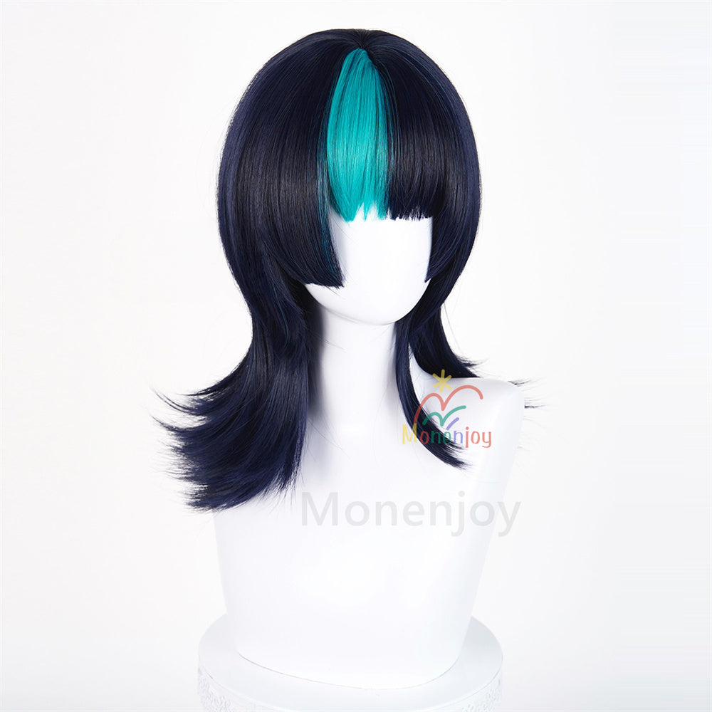 Monenjoy　呪術廻戦　死滅回游　星綺羅羅　ウィッグ　45cm　鬘　ほし きらら　コスプレ道具　自然感　Jujutsu Kaisen　耐熱ウィッグ MONENJOY