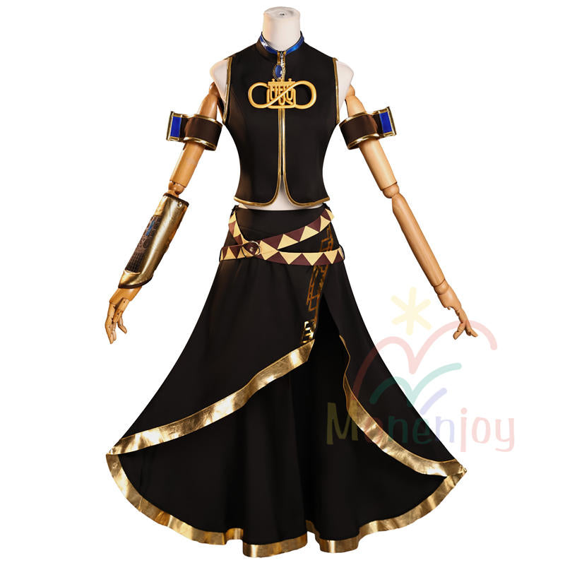 Monenjoy バーチャルシンガーVOCAROID　 巡音ルカ  V2 V4X コスプレ衣装　めぐりねるか　コスチューム　MEGURINE LUKA　仮装　イヤホーン追加購入