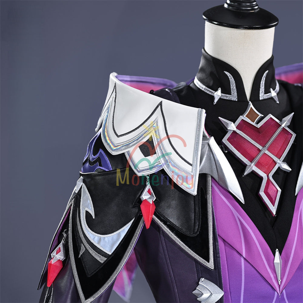 Monenjoy　原神　ドゥリン/Durin　コスプレ衣装 　翼＋尻尾追加　Genshin Impact　 初期衣装—星の贈り物　魔女会　コスチューム　 MONENJOY