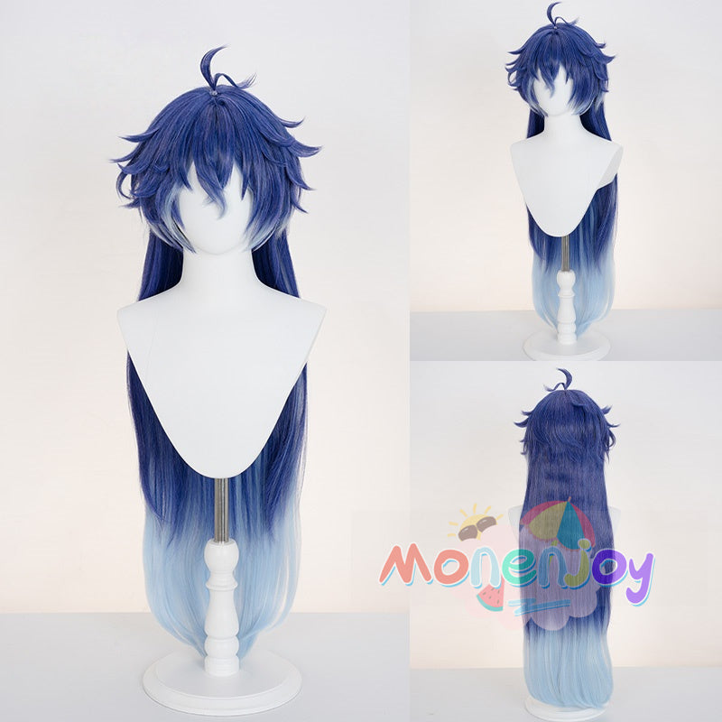 Monenjoy　原神 フリンズ　カツラ　90cm コスプレ道具　Genshin　ライトキーパー　雷元素　 闇影と灯り　ウィッグ　鬘　ナド・クライ　