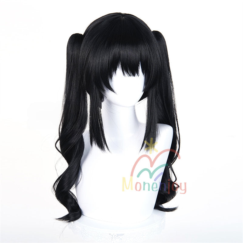 Monenjoy 魔法少女ノ魔女裁判　黒部 ナノカ　 かつら　本体30cm+ポニー50cm |大魔女　　コスプレ　ふんわり　自然感　まのさば ウィッグ　鬘　コスプレ道具