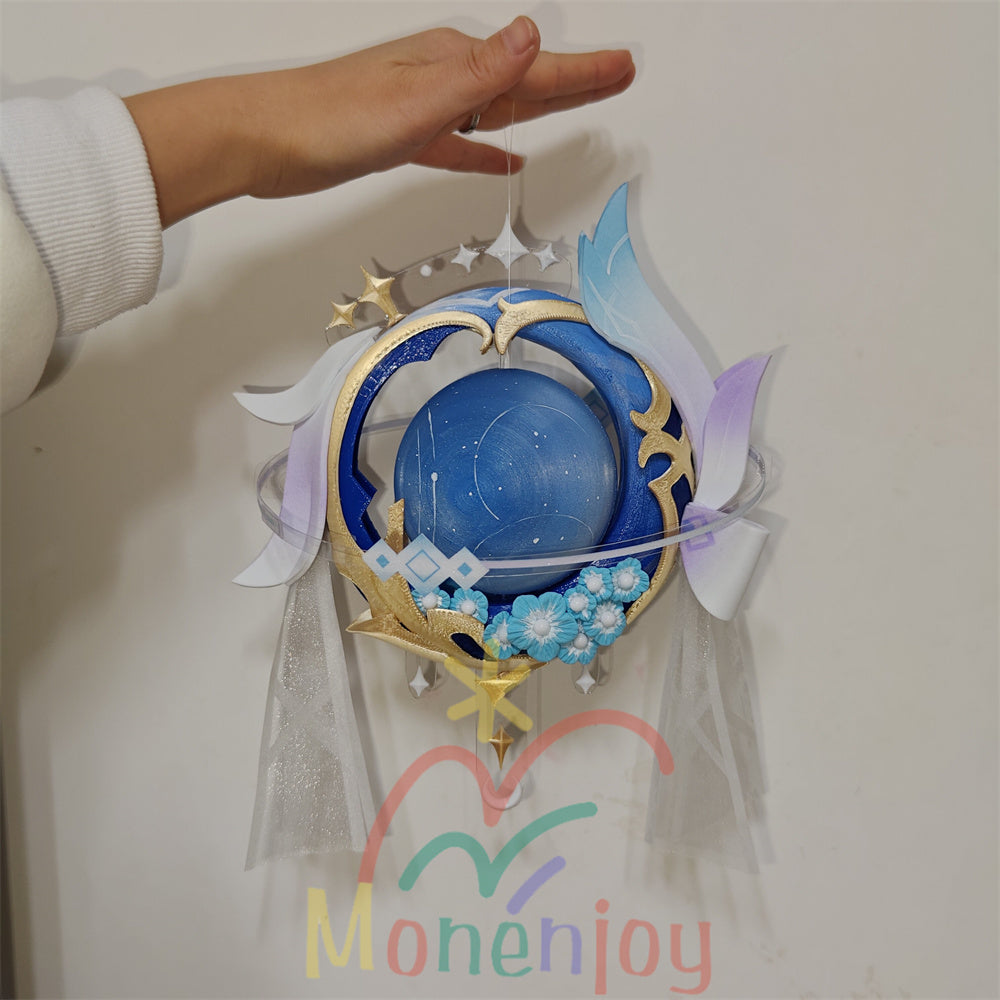 Monenjoy 原神　コロンビー　帳の夜曲　モチーフ武器　コスプレ道具　発光可能 ネフェル 法器　武器モデル　PLA＆Petg材質　25*22cm　 MONENJOY