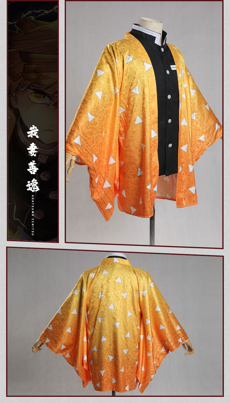 Monenjoy　鬼滅の刃　炭治郎　ケープ　羽織　杏寿郎　カナヲ　我妻善逸　冨岡義勇　胡蝶しのぶ　耀哉　ジャカード織り　コスプレ衣装　羽織　柱　浴衣　部着兼用　コスプレ 　変装　クリスマス　ハロウィン