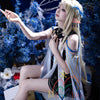 Monenjoy 鳴潮 カルテジアコスプレ衣装　 Cartethyia　フルールドリス 礼服　放浪騎士　豪華コス衣装　エルフ耳+黒キャミ+スパッツ付属 スカート色完全再現