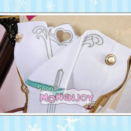 Monenjoy 原神 Escoffier エスコフィエ コスプレ衣装　3d樹脂尻尾付　イベント　絢爛のフレーバー　Genshin Impact　コスチュームGS1426　 - Monenjoy