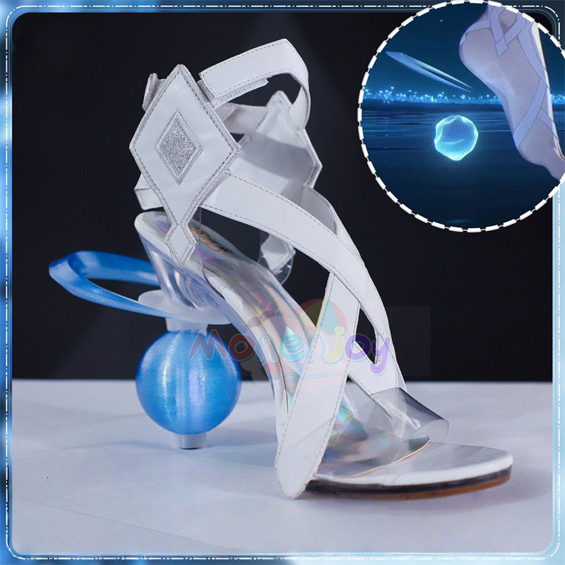 Monenjoy　原神 コロンビーナ 少女　サンダル　コスプレ道具　シューズ　靴　発光番