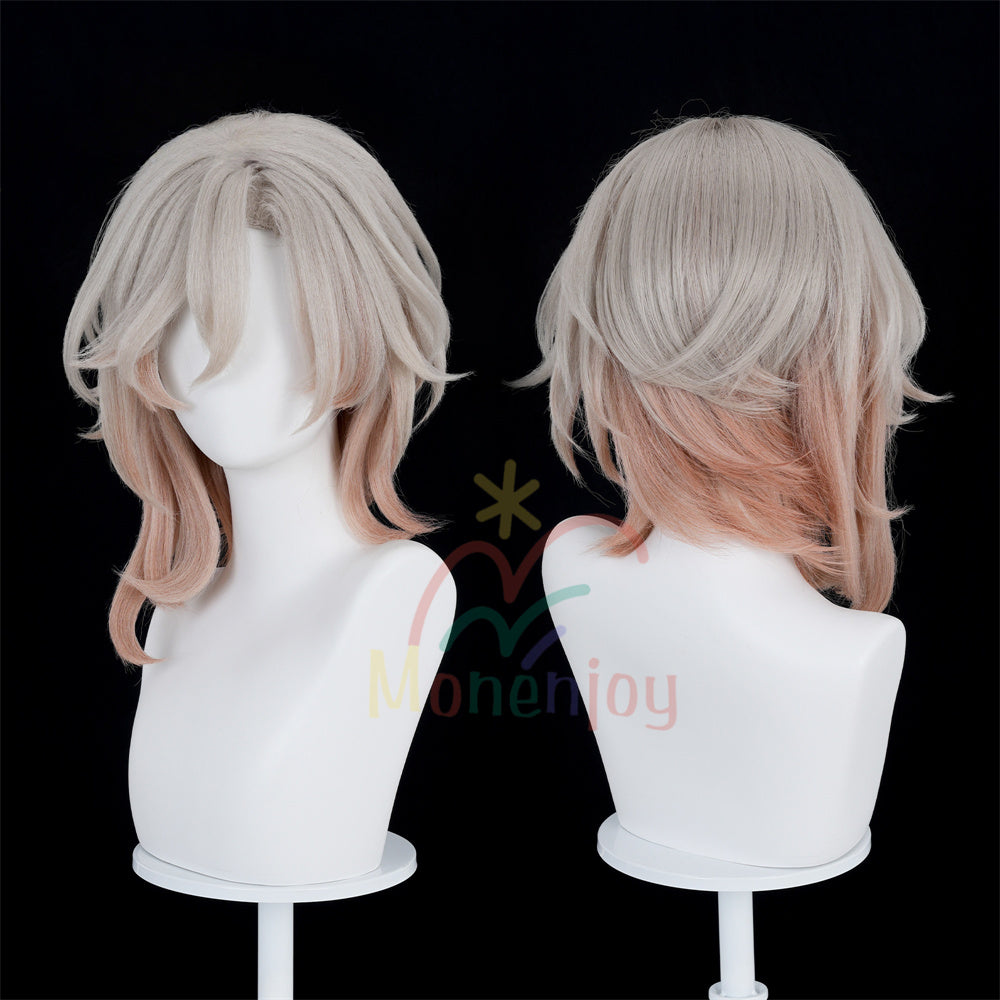 Monenjoy　崩壊スターレイル 朽葉 かつら　コスプレ　約40cm　治安官 クチバ ウィッグ　自然感　耐熱ウィッグ MONENJOY