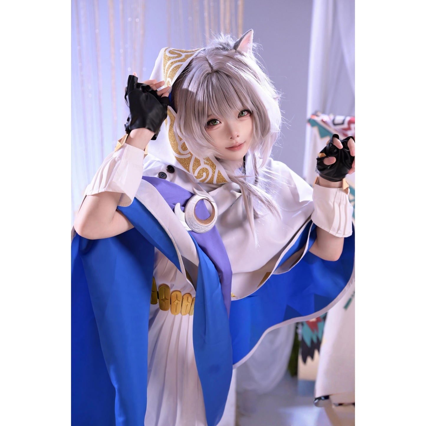 Monenjoy 崩壊スターレイル サフェル コスプレ衣装　コスチューム　セファリア Cifera 尻尾無し