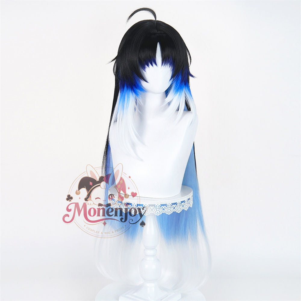 Monenjoy　鳴潮 秧秧・玄翎 　ウィッグ　カツラ　コスプレ道具　長95cm　アクセサリー　耐熱ウィッグ MONENJOY