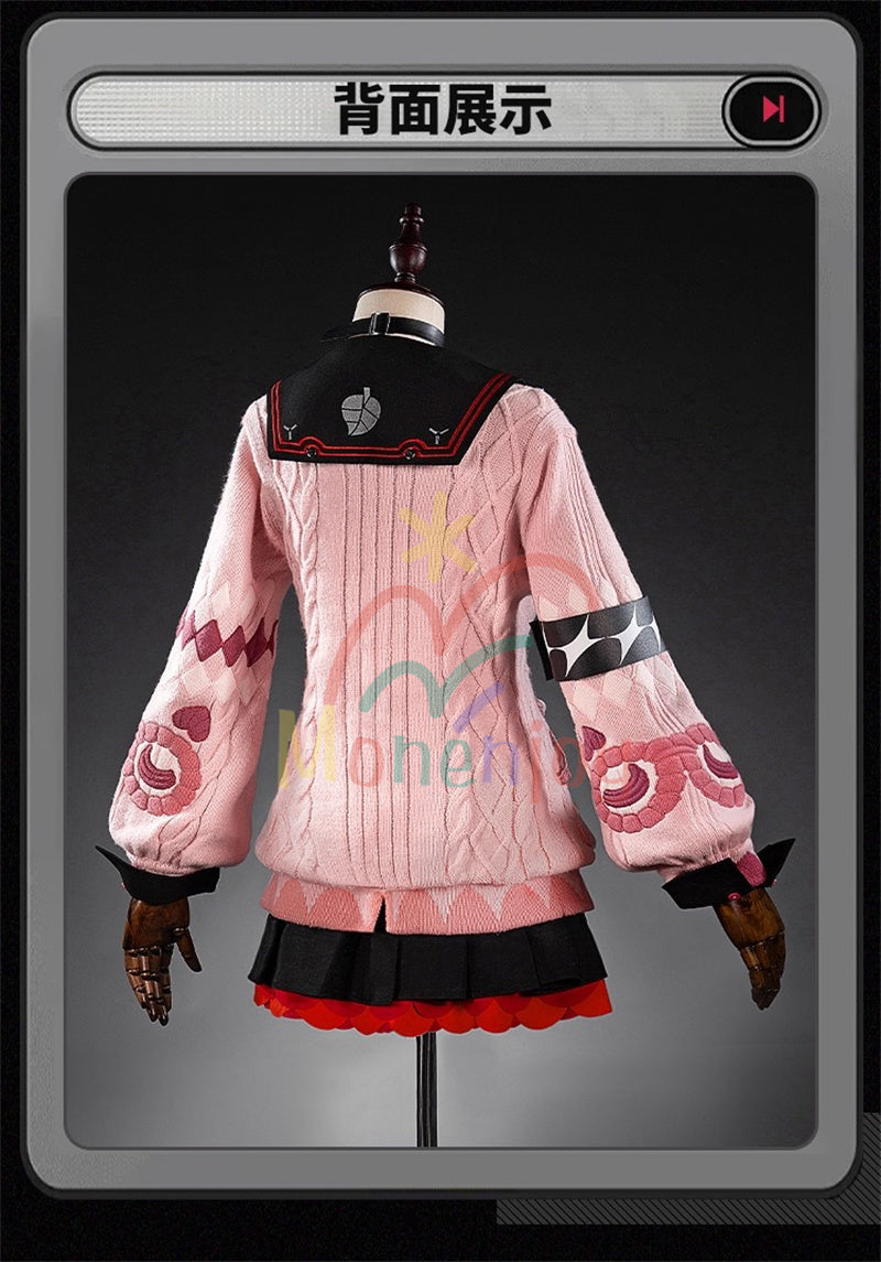 売り切れ次第終了・再入荷なし　Monenjoy　ゼンレスゾーンゼロ　浮波柚葉　コスプレ衣装　　セーラー服　Ukinami Yuzuha　怪啖屋　ミニスカート　狸の尻尾　本物の狸　かまちー追加　イベント　おもちゃ　狸　セーターコート　