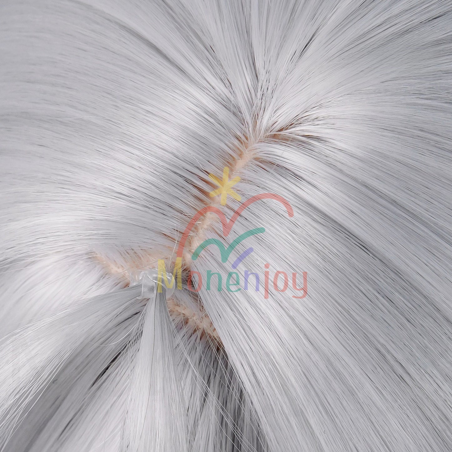 Monenjoy ゼンゼロ ヴェリナ ウィッグ　カツラ　コスプレ道具　ふんわりヘア イベント　エルフ耳 スナップクリップ 撮影道具　耐熱ウィッグ MONENJOY