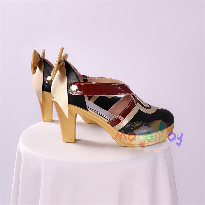 Monenjoy 原神　傀儡　執行官 サンドローネ　シューズ　コスプレ道具　人工革　コスチューム　ナドクライ編　イベント　ブーツ　