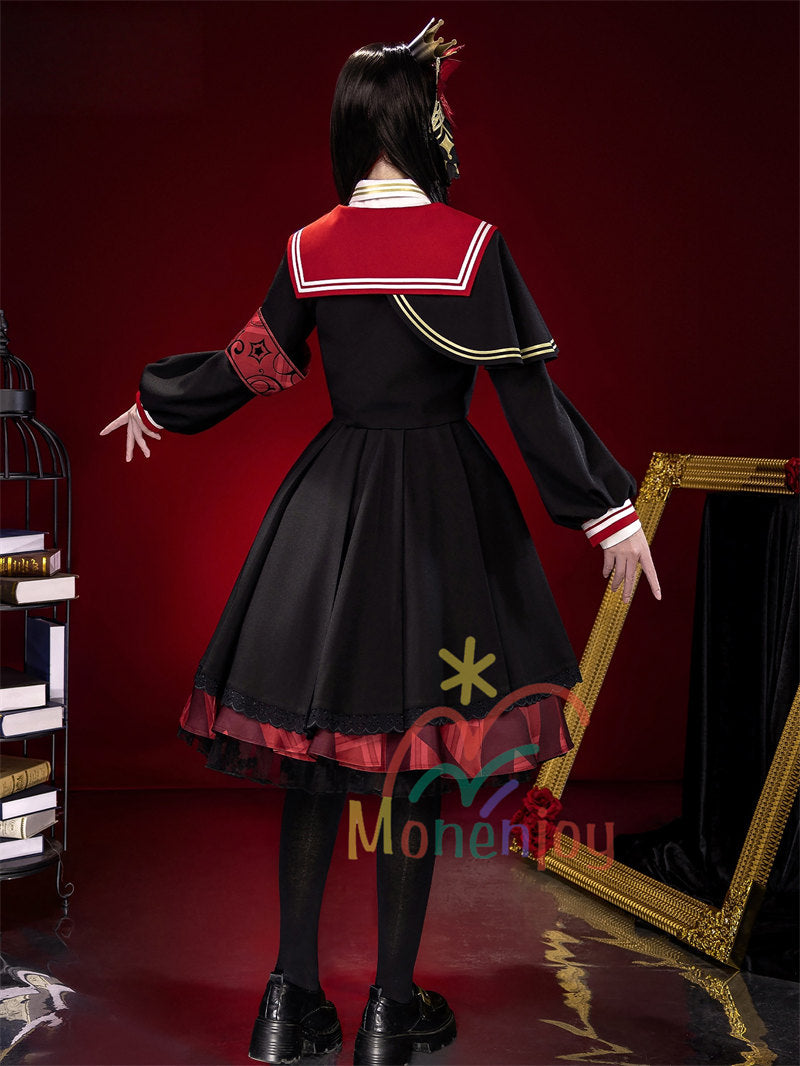 Monenjoy　魔法少女ノ魔女裁判　二階堂 ヒロ　コスプレ衣装　にかいどう ヒロ　髪飾付　まのさば　コスチューム　ワンピース　仮装