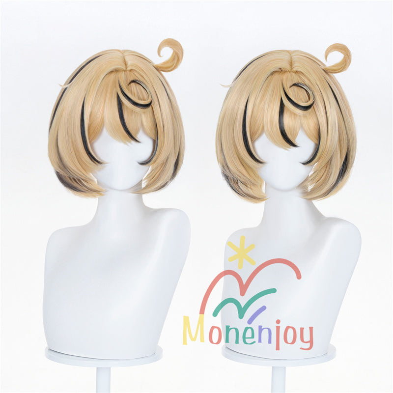 Monenjoy　ゼンレゼンレスゾーンゼロ イドリー ウィッグ　カツラ　34cm　ゼンゼロ／ZZZ　鬘　アクセサリー　コスプレ道具　