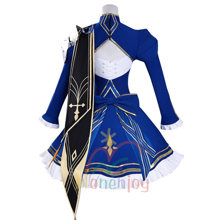 Monenjoy Houkai Star Rail Fate Collaboration Saber Cosplay Costume One Piece Event 3D Print Costume GS1439