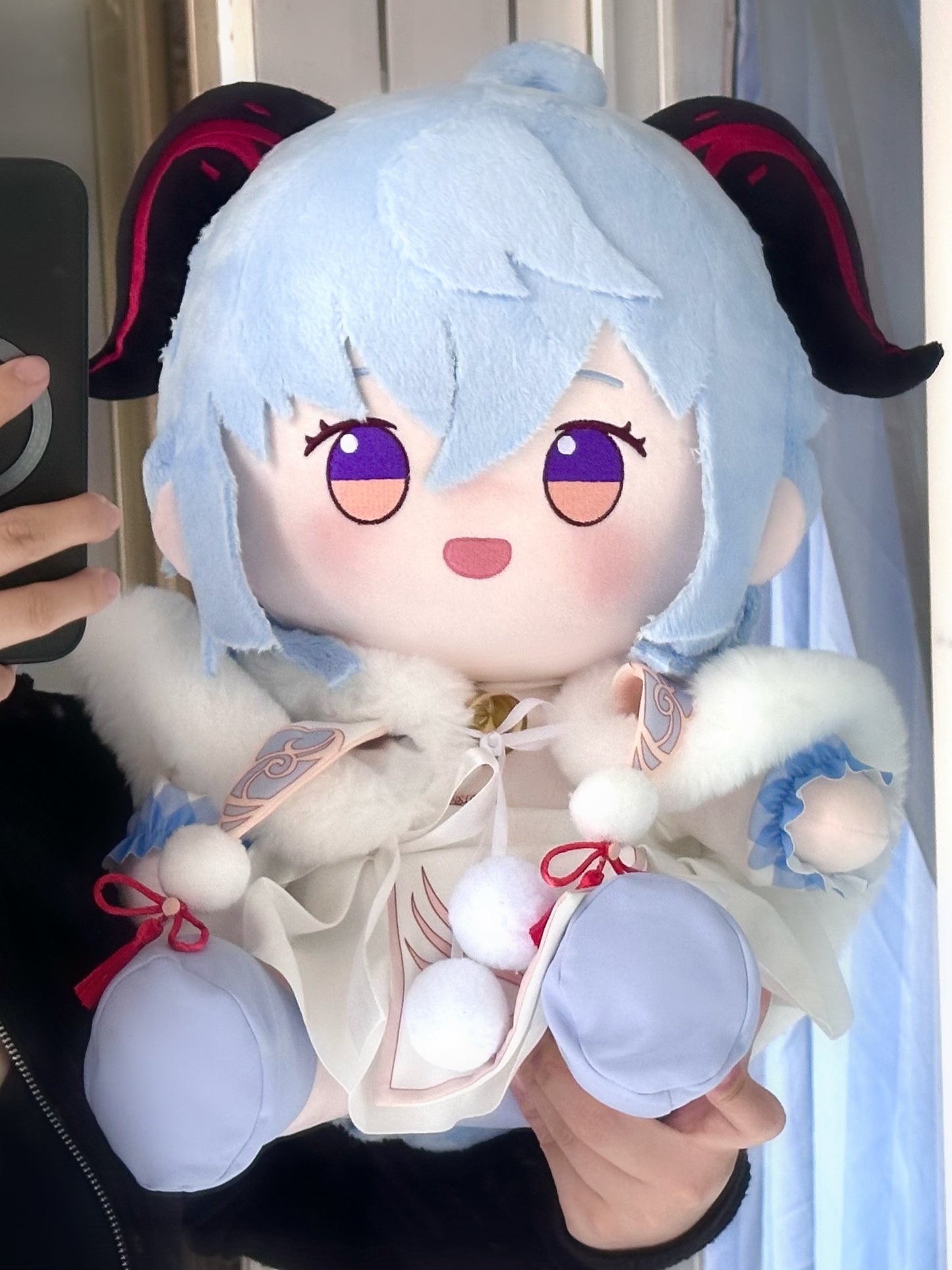 Genshin Impact Ganyu Cotton Doll, 40cm, Body Pillow Style, Gift, Accessories, Dress-Up, Made-to-Order, Handmade in China 