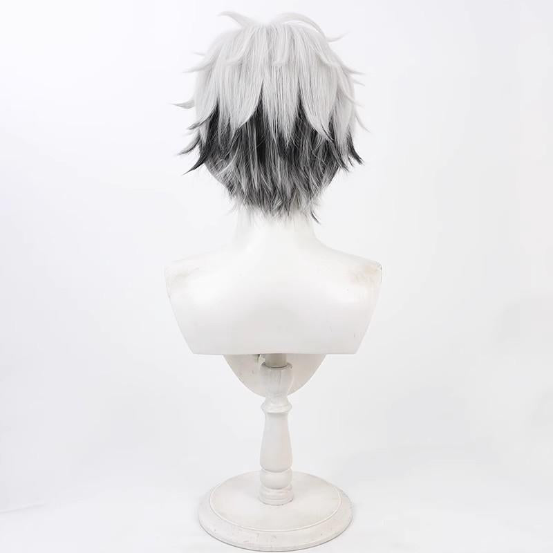 Monenjoy ディズニーツイステッドワンダーランド Skully cos スカリー・J・グレイブス コスプレウィッグ　鬘　  ツイステ 　カツラ　イベント