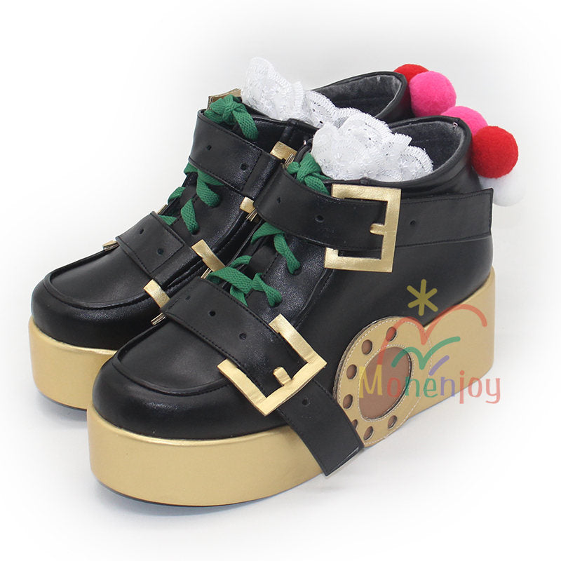 Monenjoy　ゼンゼロ ダイアリン　シューズ　コスプレ　靴　クランプスの黒枝　コスチューム　ハロウィン