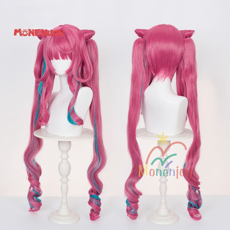 Monenjoy　アークナイツ：エンドフィールド　イヴォンヌ　ウィッグ　85cm　かつら　コスプレ道具　