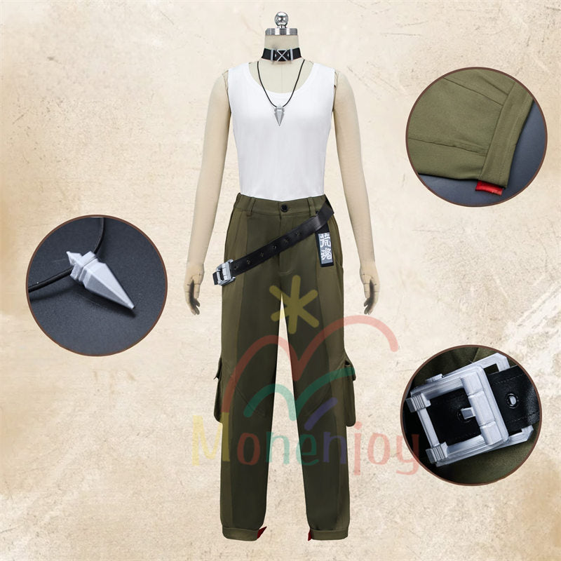 Monenjoy　ゼンゼロ 狛野真斗 コスプレ衣装　耳飾り＋背装備品付　怪啖屋 ウィッグ追加　ゼンレスゾーンゼロ　イベント　仮装