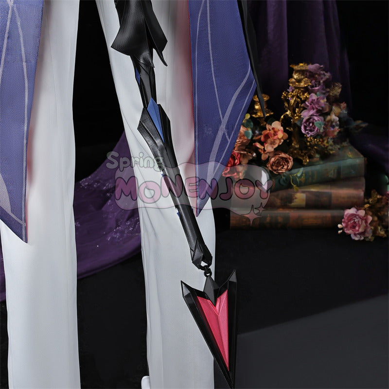 Monenjoy　 原神 ドゥリン　コスプレ　髪飾付　Durin　コスプレ衣装 3樹脂製パーツ　ドラコ・ルベド座　翼＋尻尾＋武器＋ウィッグ別途追加可能　仮装　ハロウィン