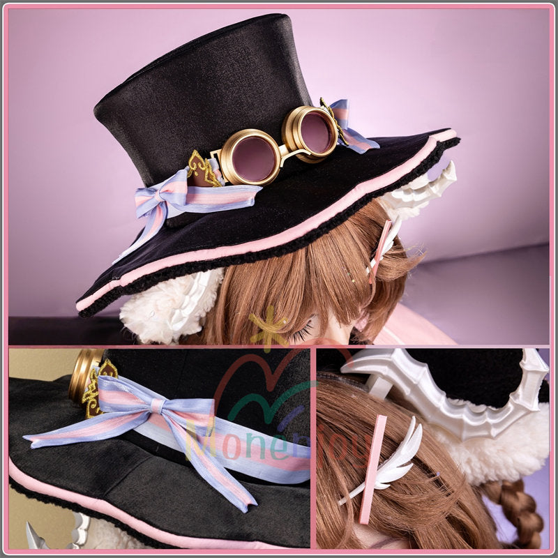 Monenjoy アークナイツ エンドフィールド エイヤフィヤトラ　コスプレ衣装　Eyjafjalla　コスチューム　帽子＋鞄追加　明日方舟 イースタンシリーズ