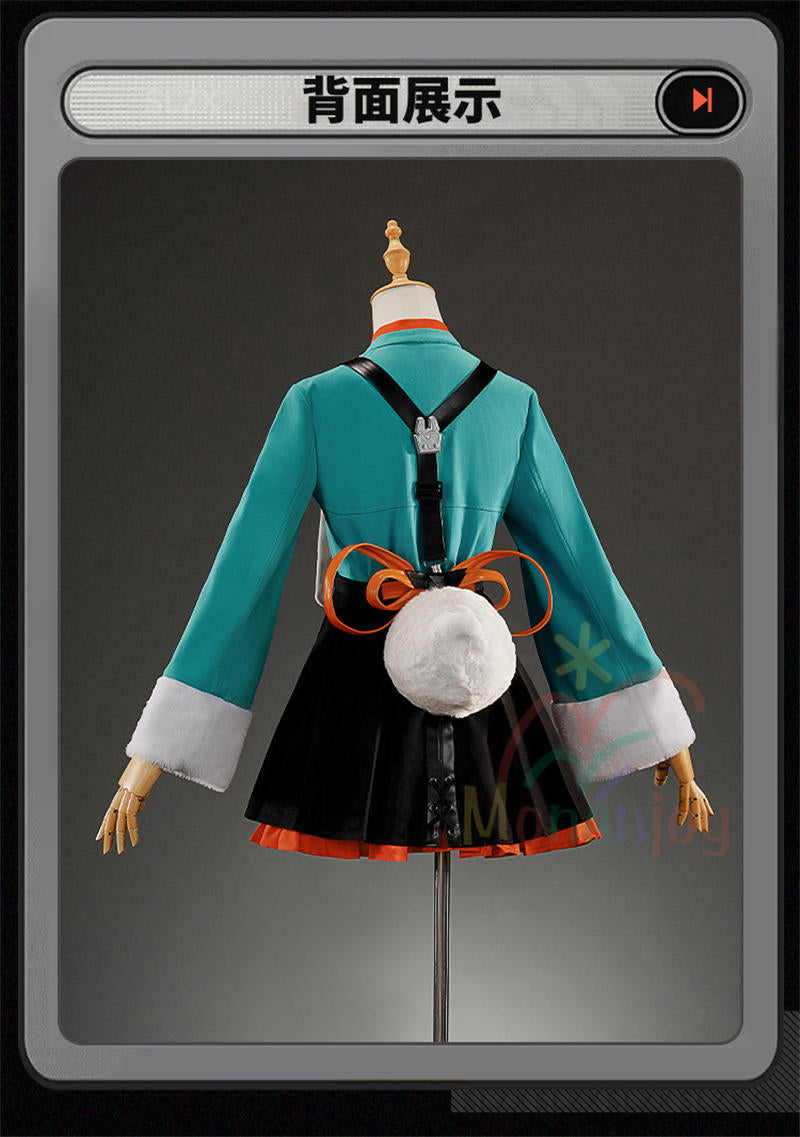 Monenjoy  ゼンゼロ ザオ コスプレ衣装　照　フワワワ　ケモナー衣装　Furry　テイル　モコモコ　ファーリー ウィッグ＋爪＋グローブ＋武器追加可能