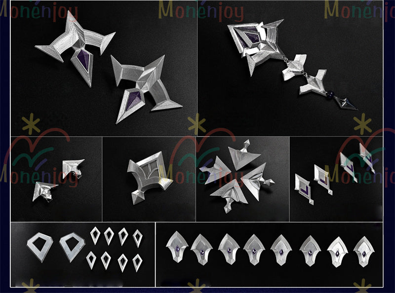 Monenjoy　原神 フリンズ　コスプレ衣装　Genshin　ライトキーパー　雷元素　 初期衣装—夜想曲　闇影と灯り　 コスチューム　ナド・クライ　