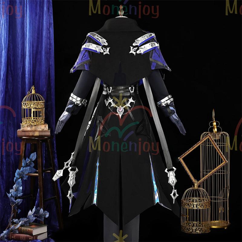 Monenjoy　原神 フリンズ　コスプレ衣装　Genshin　ライトキーパー　雷元素　 初期衣装—夜想曲　闇影と灯り　 コスチューム　ナド・クライ　
