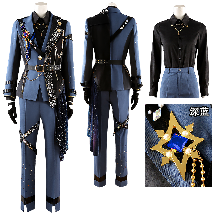 「受注製品」Monenjoy　プロジェクトセカイ×あんさんぶるスターズ 鏡音レンとKAITO 東雲彰人天馬司青柳冬弥神代類漣ジュン守沢千秋瀬名泉逆先夏目 コスプレ衣装　礼服　舞台服 - Monenjoy