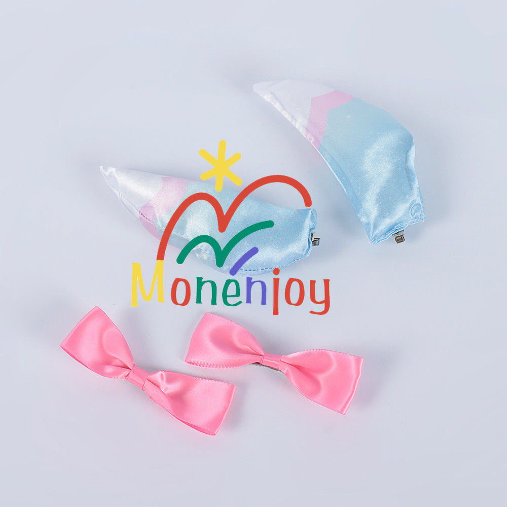 Monenjoy　原神　ラッキンコーヒー コラボ　シグウィン　メイド服　ワンピース　スカート　コスプレ道具　可愛い　尻尾付　髪飾り贈　アクセサリー - Monenjoy